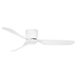 An image of a 22089/05 - matte white Preston 48" ceiling fan in front of a white background.